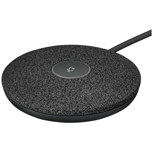 Logitech Rally - Micrófono, Cardioide, Omnidireccional y Unidireccional, Modular, Negro